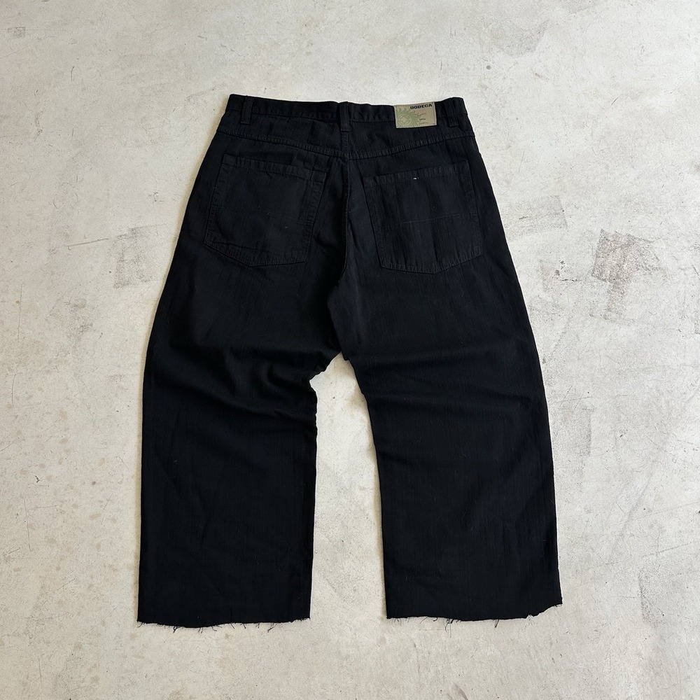 Dodeca Jeans Men's 36x34 Black VTG Y2K Baggy Skater Grunge Hip Hop